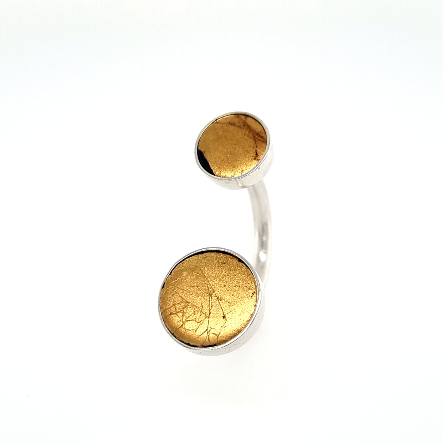 Haku-e Floating Ring with 22k gold leaf