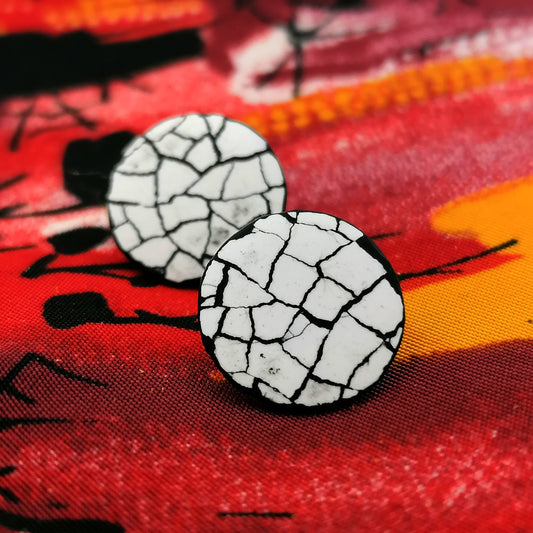 Muy Mini Modern Mosaic round stud earrings