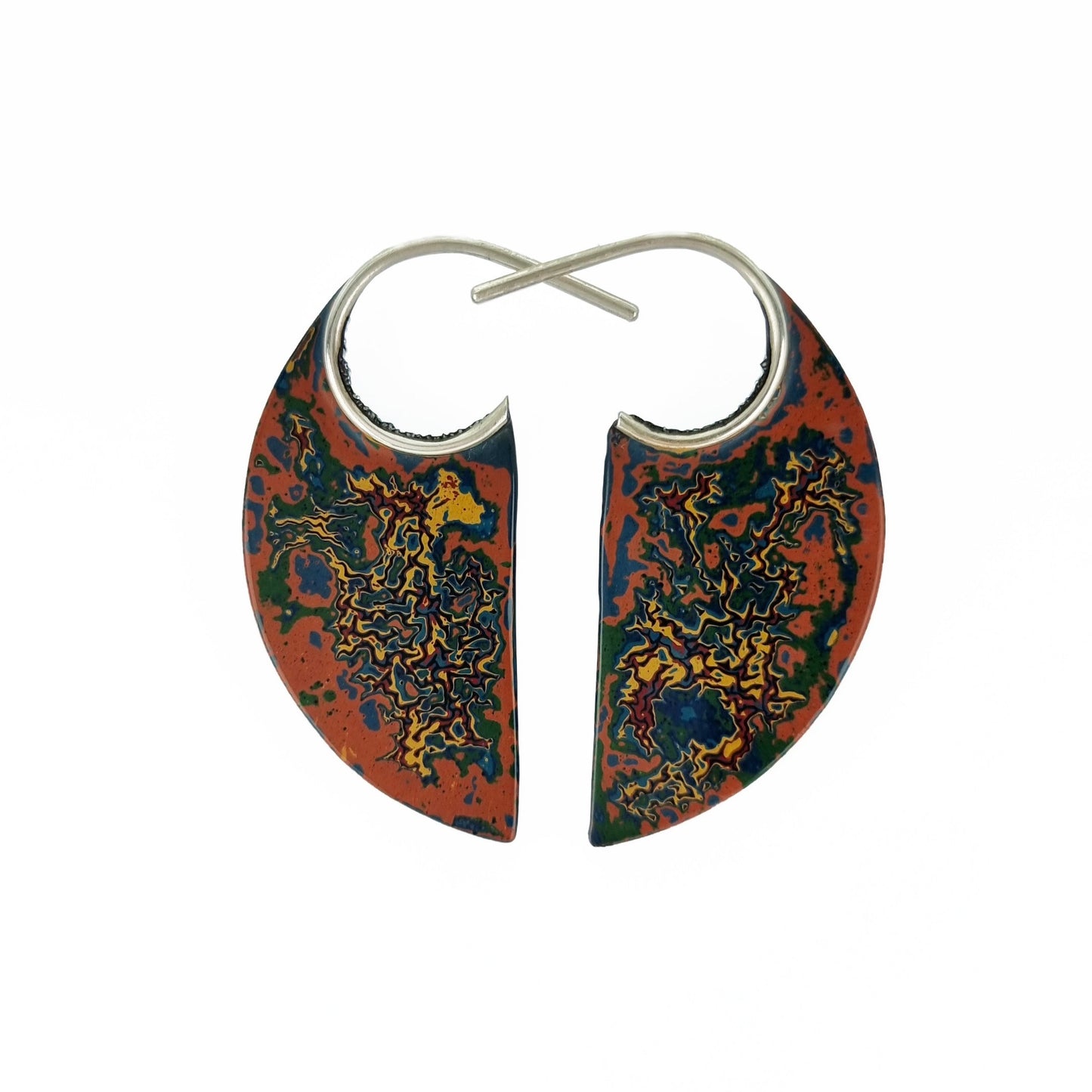 Mini Shiwa-Nuri Shield earrings